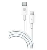 Кабель Borasco Lightning - USB Type C, 30W, 1 метр, белый Серый