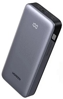 Портативная батарея Ugreen PB532, (USB/Type-C*2/30W/FC/LED индикатор) 20000мАч, Серая (55989B) серый