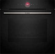 Духовой шкаф Bosch HBG7322B1 (Serie8 / 71 л / до 300 °C / чёрное стекло/Гриль/ EcoClean задняя стенка / Home Connect / Hotair Gentle / SoftClose / A+) Чёрный