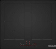 Поверхность индукционная Bosch PVQ61CHB1E (Serie6 / Чёрный матовый / стеклокерамика / 4 конфорки / CombiZone / PowerBoost / HomeConnect / 7,4 кВт) Чёрный