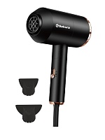 Фен Sakura SA-4044BK (компактный / 2000 Вт / 3 режима / складная ручка / холодный воздух / шнур - 1,8 м / АС-мотор) чёрный