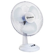 Вентилятор настольный Sakura SA-14G ( 30 Вт / скоростей 3 / диаметр 30см / белый) 