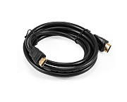 Кабель HDMI - HDMI ExeGate ( EX-CC-HDMI2-1.0), 19M/19M, v2.0, 1м, 4K UHD, Ethernet, длина - 1.5 метра, позолоченные контакты Чёрный