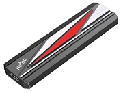 Накопитель SSD ext  2Tb Netac ZX20L USB 3.2 Gen 2 Type-C R2000/W18000 Mb/s NT01ZX20L-002T-32BK  with USB C to A cable and 20Gbps USB C to C cable чёрный