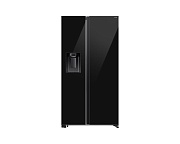 Холодильник Side by Side Samsung RS70F64KEB (Объем - 635 л / Высота - 178.6см / Чёрное стекло / Total NoFrost / Mono Cooling / Wi-Fi / диспенсер) чёрный