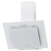 Вытяжка наклонная KRONA VIERKANT 600 WHITE PB (890 м³/ч / 125 Вт / LED освещение 2x3 Вт / ширина - 59.7 см / белый металл/стекло) белый