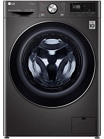 Стиральная машина LG F4WV910P2SE (56.5см / 10,5кг / 1400об / пар / добавление белья / AI DD / Steam+ / Wi-Fi / Inverter Direct Drive / A+++ / Чёрная) Чёрный