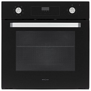 Духовой шкаф KRONA ONORE 60 BL G2 (56 л / до 260 °C / Чёрное стекло / Традиционная очистка / Гриль / Боковые направляющие / А) чёрный