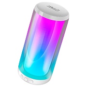 Беспроводная портативная колонка SVEN PS-265 / 10W / TWS / microSD / Bluetooth / RGB подсветка / Батарея 2000mAh / Белый / материал - пластик Белый