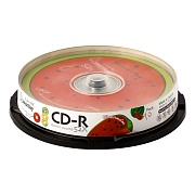 Диск CD-R Smartbuy 700 Mb, 52x, Fresh-Watermelon CB-10 (BOX10) 