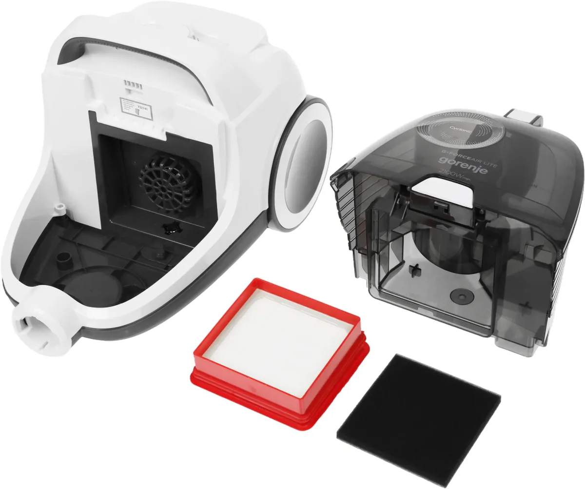 Пылесос Gorenje VC2101GALWCY (2100/300Вт, контейнер 3,3л, белый)