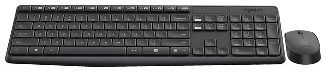 Беспроводной комплект клавиатура+мышь Logitech MK235 Grey (920-007948)