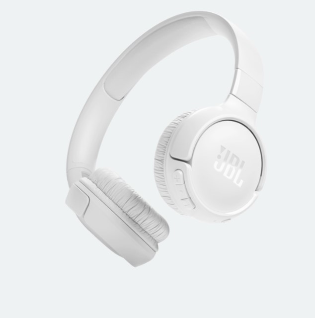 Беспроводные наушники JBL T520BT, (Bluetooth 5.3, SBC), Белые