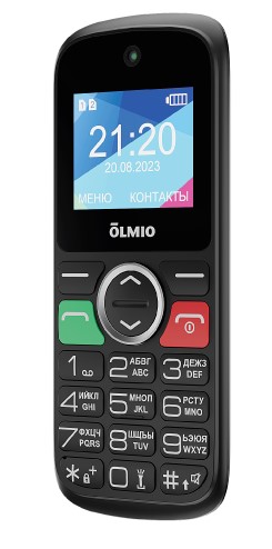 Телефон мобильный Olmio C18, чёрный