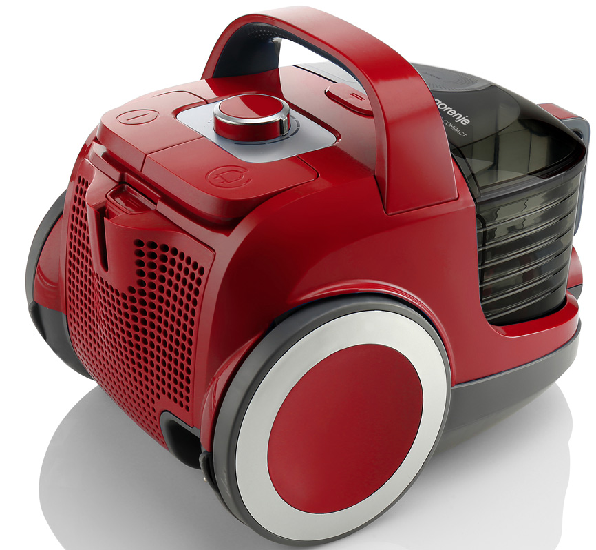 Пылесос Gorenje VC1901GACRCY (1900/280 Вт, контейнер 2,2л, красный)