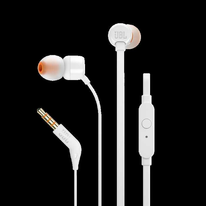 Наушники с микрофоном JBL T110 White