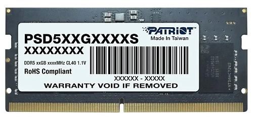 Память DDR5 SODIMM 8Gb 4800MHz  Patriot Signature Line PSD58G480041S