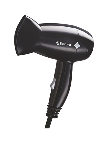 Фен Sakura SA-4049BK (компактный / 1200Вт / 2 режима / складная ручка)