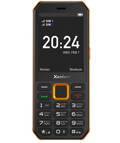 Телефон мобильный Xenium X300, оранжевый + черный
