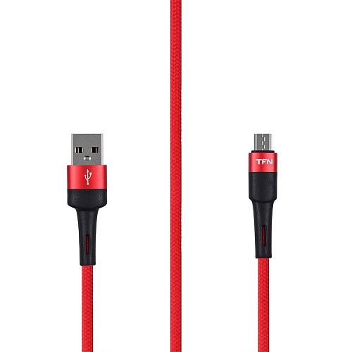 Кабель TFN ENVY micro-USB - USB, 1.2м, Красный