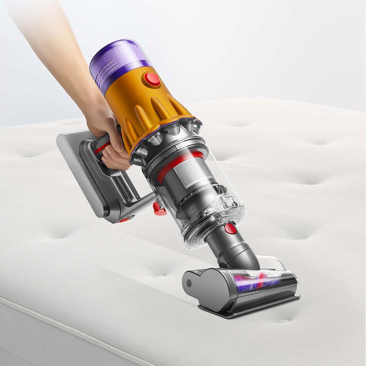 Пылесос Dyson V12 Detect Slim Absolute UK, yellow/nickel