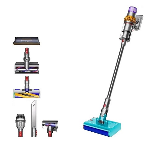 Пылесос Dyson V15s Detect Submarine EU, yellow/nickel (448798-01)