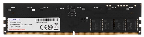 Память DDR5 32Gb 5600MHz ADATA AD5U560032G-S