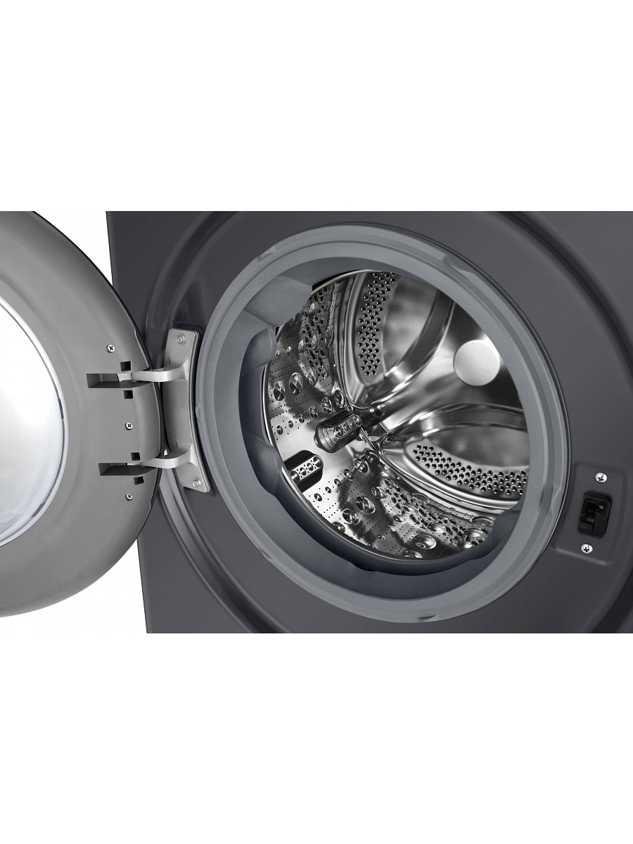 Стиральная машина LG F2WR508S2M (47.5см / 8кг / 1200об / пар / добавление белья / AI DD ™ / Smart Diagnosis / Inverter Direct Drive / A+++ / Чёрная)