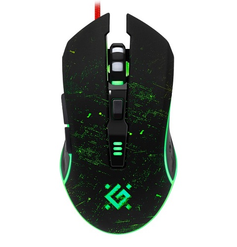 Игровая мышь Defender Draglen GM-907, 7200dpi. чёрный (RGB подсветка)