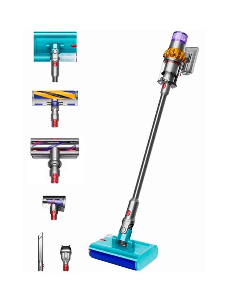 Пылесос Dyson V15s Detect Submarine EU, yellow/nickel (448798-01)