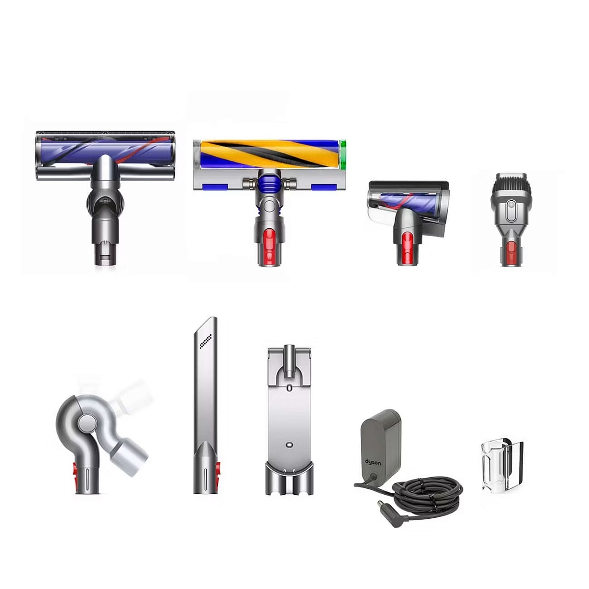 Пылесос Dyson V12 Detect Slim Absolute UK, yellow/nickel